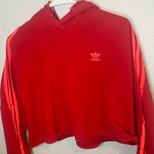 Crop red Adidas sweater